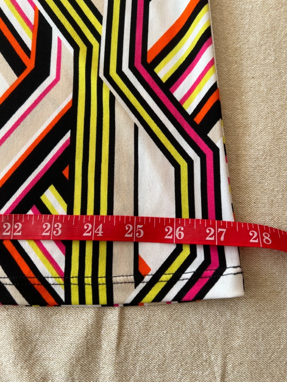 MSK Geometric Print Maxi Dress Sleeveless Spaghetti Strap Colorful size L NWT - Picture 7 of 9